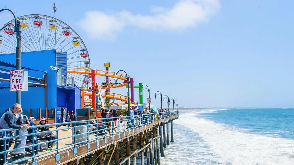 Santa Monica Pier California family beach destination