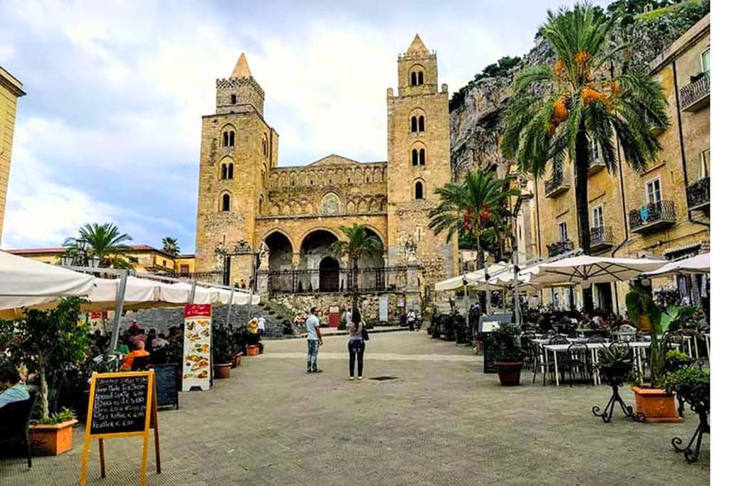 cefalu-old-town-sicily-1200x800 | Go With The Family Cefalu old town Sicily with historic streets and cathedral near the coast
