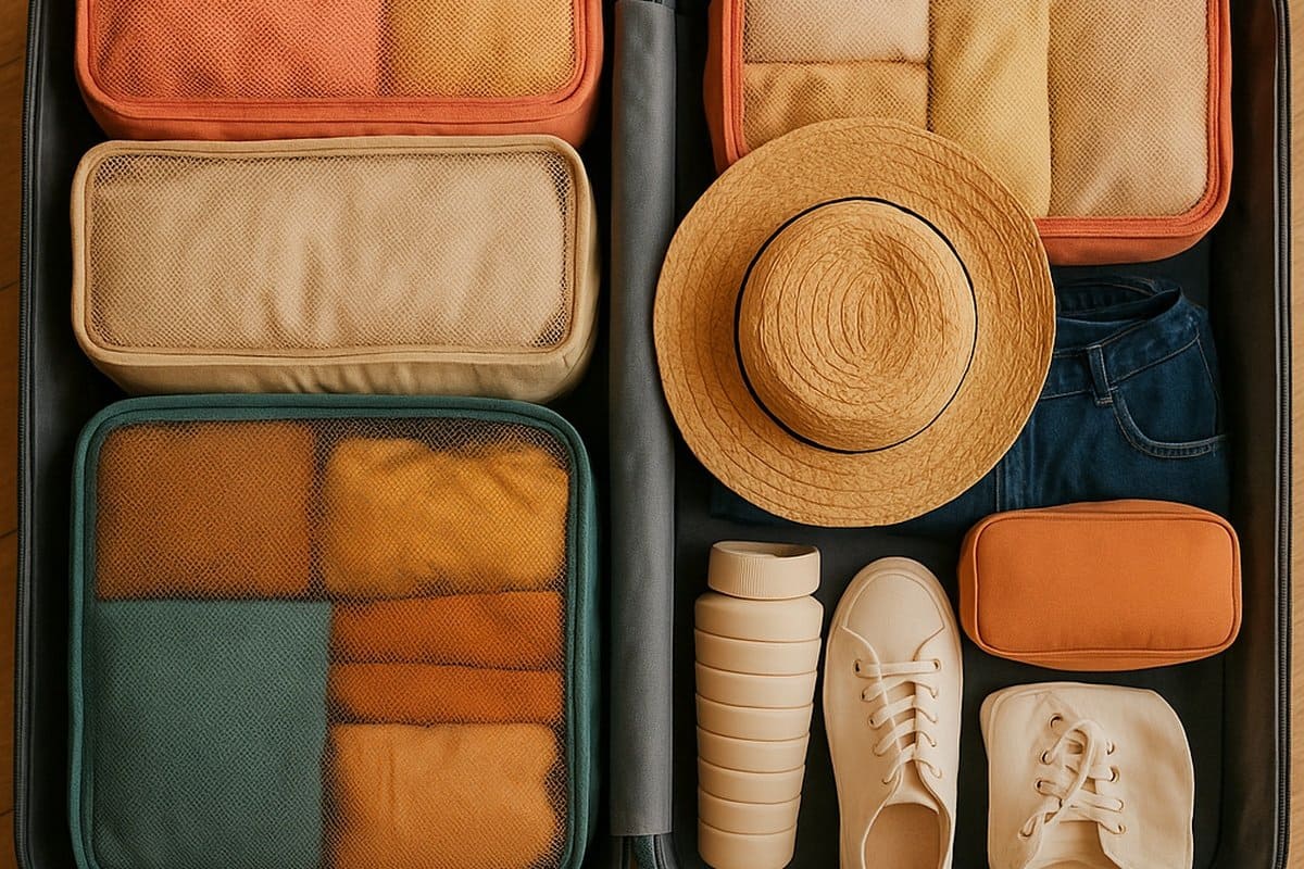 packing-cubes-section-1200x800jpg | Go With The Family Packing cubes and organized travel essentials arranged in a suitcase for stress-free family travel
