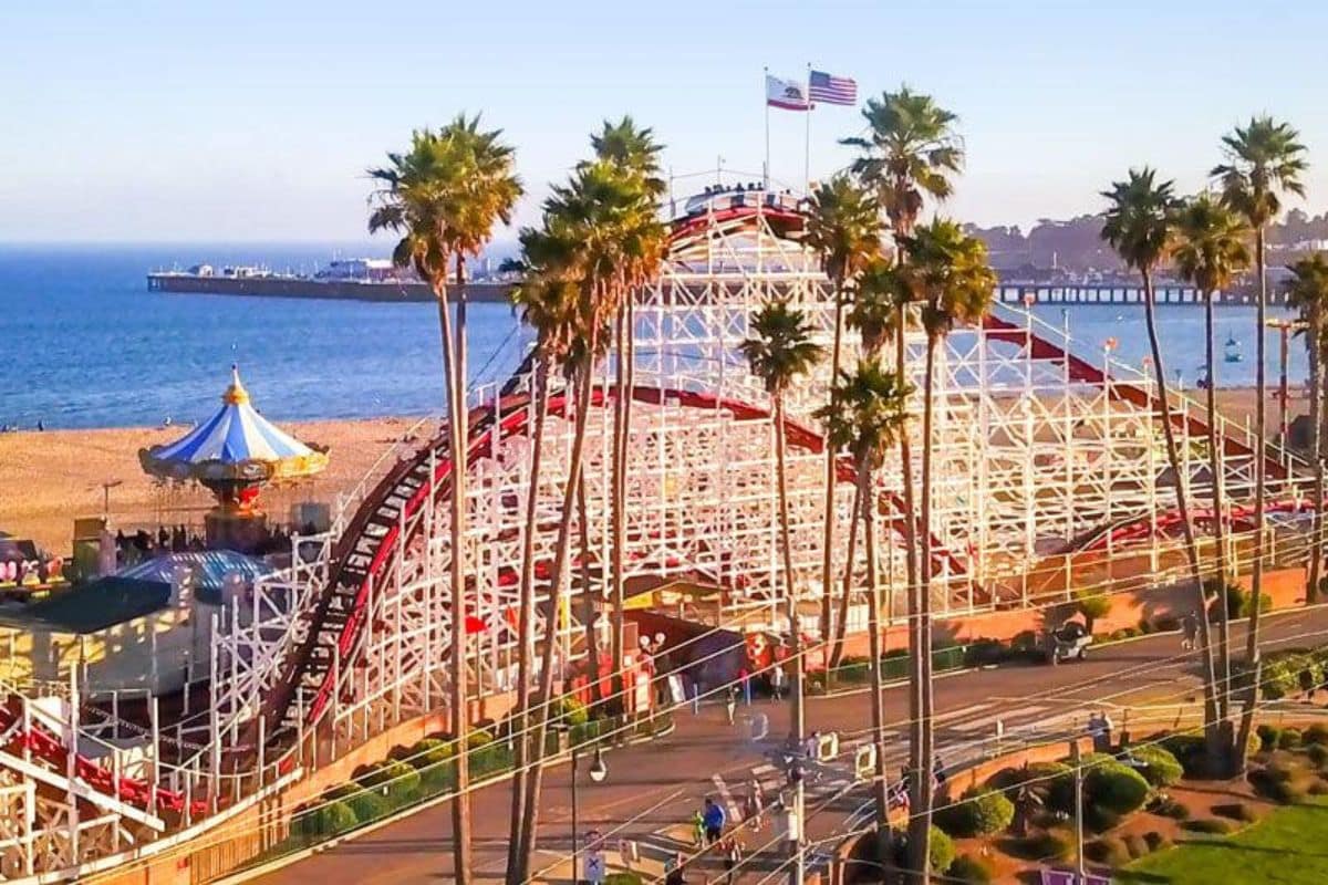 Santa Cruz Beach Boardwalk California Family Beach Destination | Go With The Family Santa Cruz Beach Boardwalk California family-friendly beach with rides and ocean views
