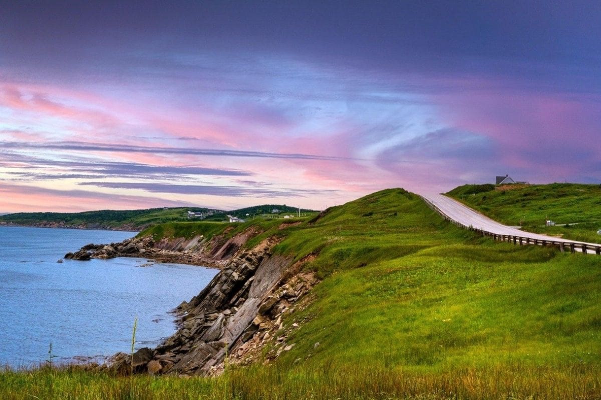 Cabot Trail — Cape Breton Island | Go With The Family Cabot Trail winding along the coast of Cape Breton Island, Nova Scotia