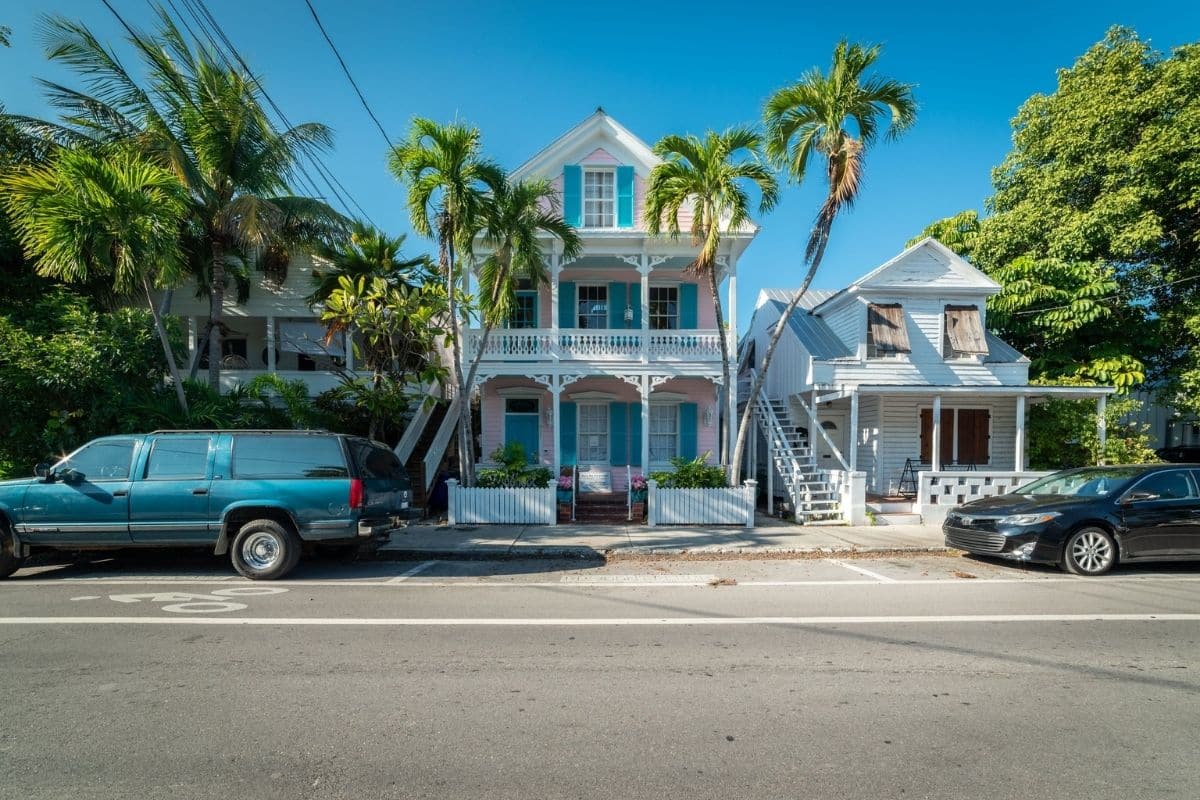 Historic Old Town — Key West, Florida | Go With The Family Colorful historic homes and palm trees in Old Town Key West, Florida