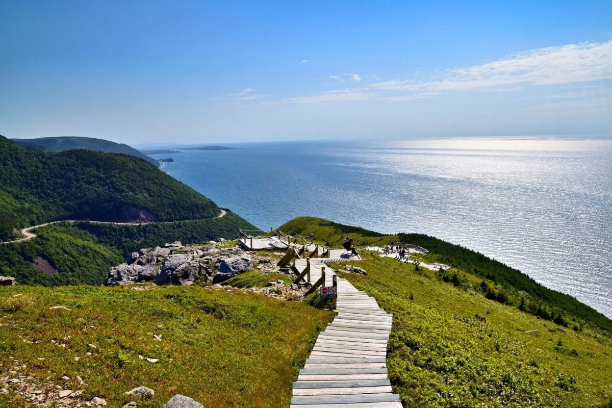 Skyline Trail — Cape Breton Highlands | Go With The Family Skyline Trail boardwalk overlooking the Gulf of St. Lawrence in Cape Breton Highlands National Park