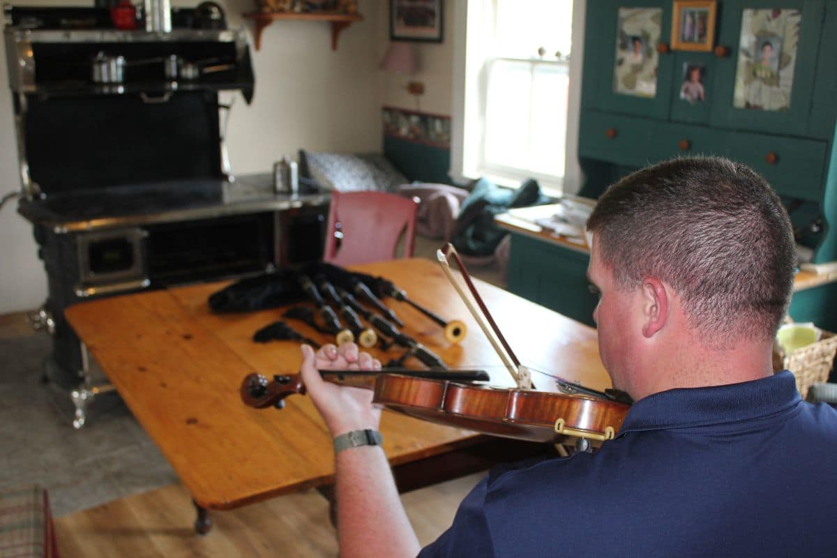 Cape Breton Fiddler | Go With The Family Cape Breton fiddler playing traditional music in Dingwall, Nova Scotia