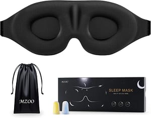 Travel Sleep Mask | Go With The Family Contoured sleep mask for flights, travel, and better sleep on airplanes
