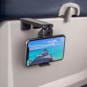 Airplane Phone Holder for Flights | Go With The Family Airplane phone holder clip for watching movies hands free during flights