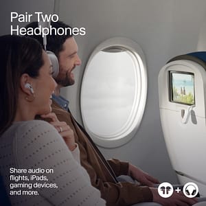bluetooth-audio-transmitter-family-travel | Go With The Family Bluetooth audio transmitter for using wireless headphones on family flights
